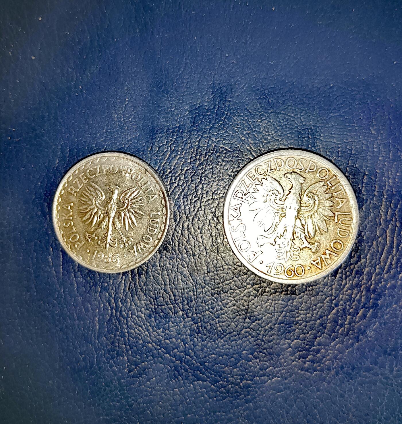 波兰1986、60年1、2兹罗提美品硬币2枚一组