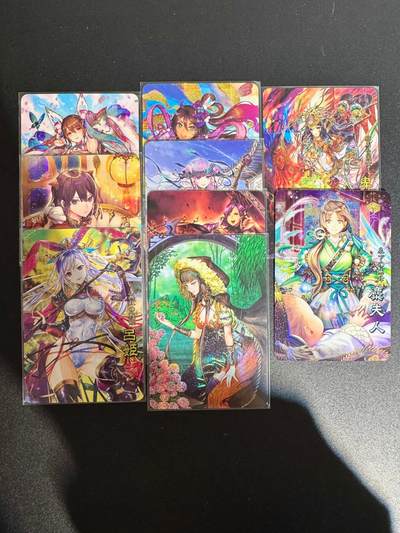 NO.25.5 好又多妹卡大赏，新店点关注不迷路！每周一站式配齐，方便凑单！（周6晚9点截拍，卖家送拍0抽成！） - 疾风卡牌 三国美女06 1套9张 彩闪