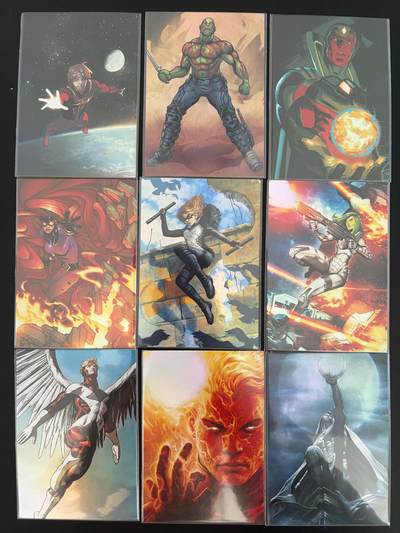 NO.25 好又多金牌大场，新年专场（上）一马当先，大吉大利！每周一站式配齐，方便凑单！（周5晚9点截拍，卖家送拍0抽成！） - 美漫卡牌 DC+漫威系列共9张 彩闪