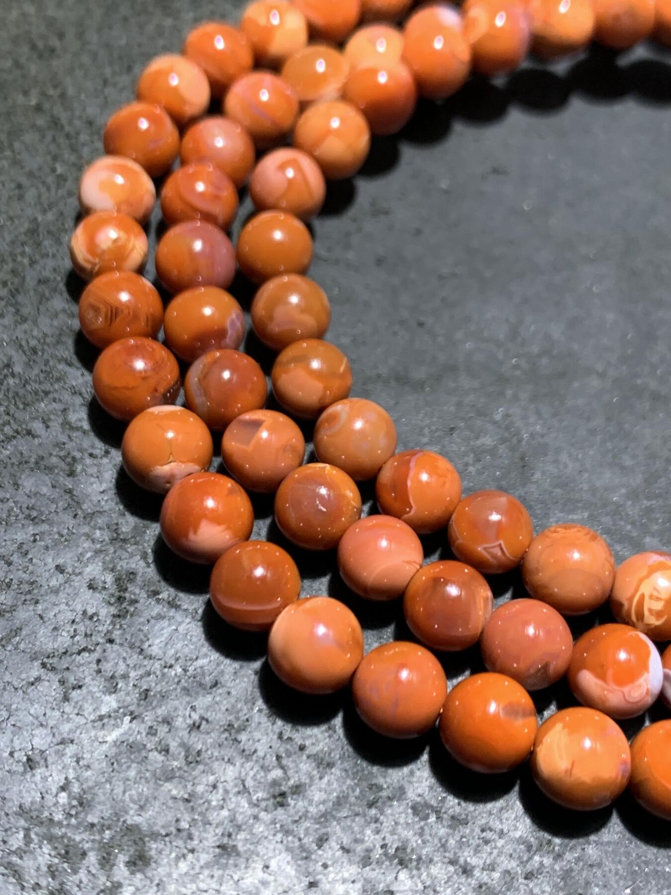 精美川料南红玛瑙多圈手串一条，