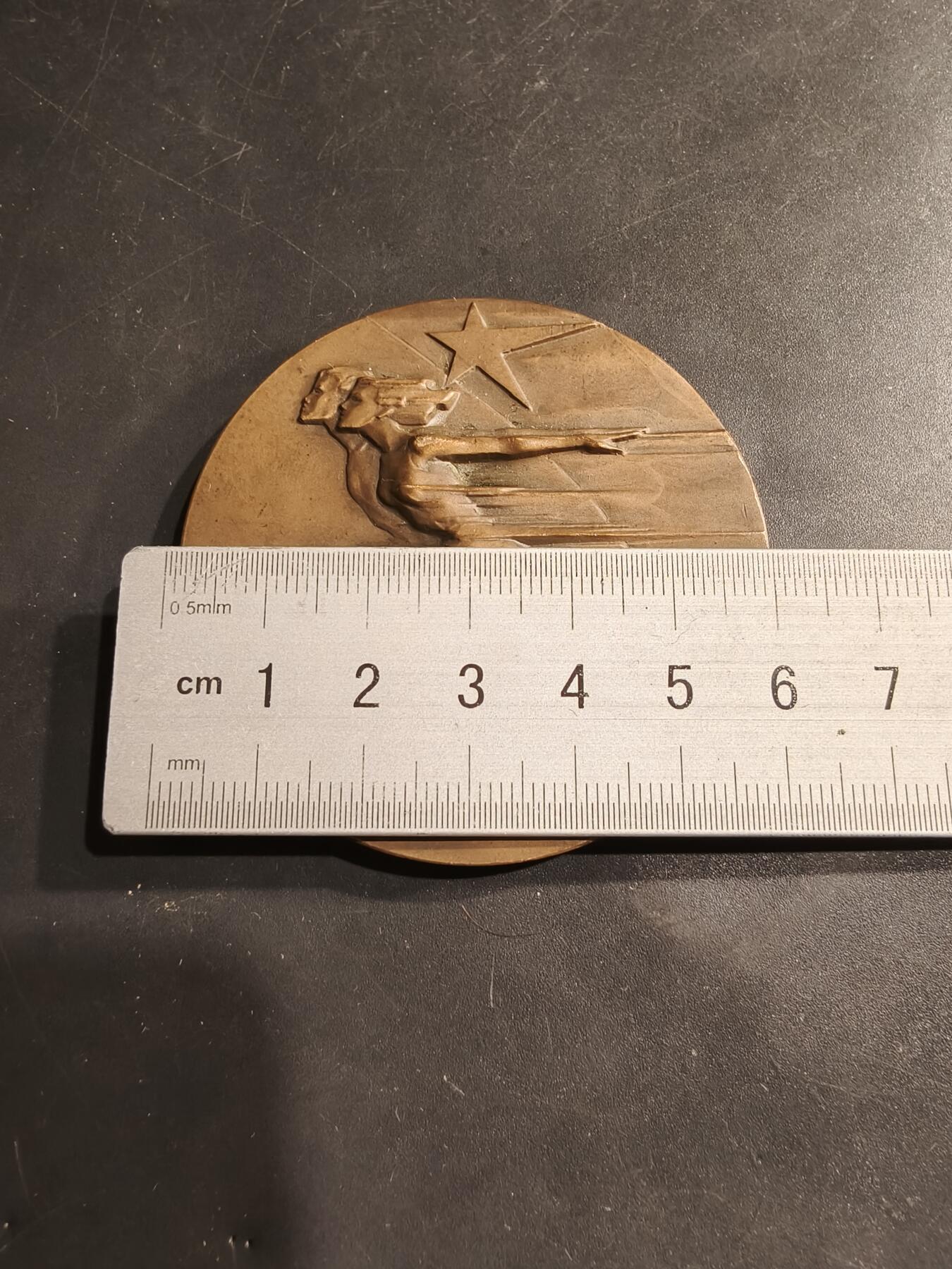 老王徽章第184期 苏联部长会议体育运动委员会大铜章     直径60mm    重量121.6g