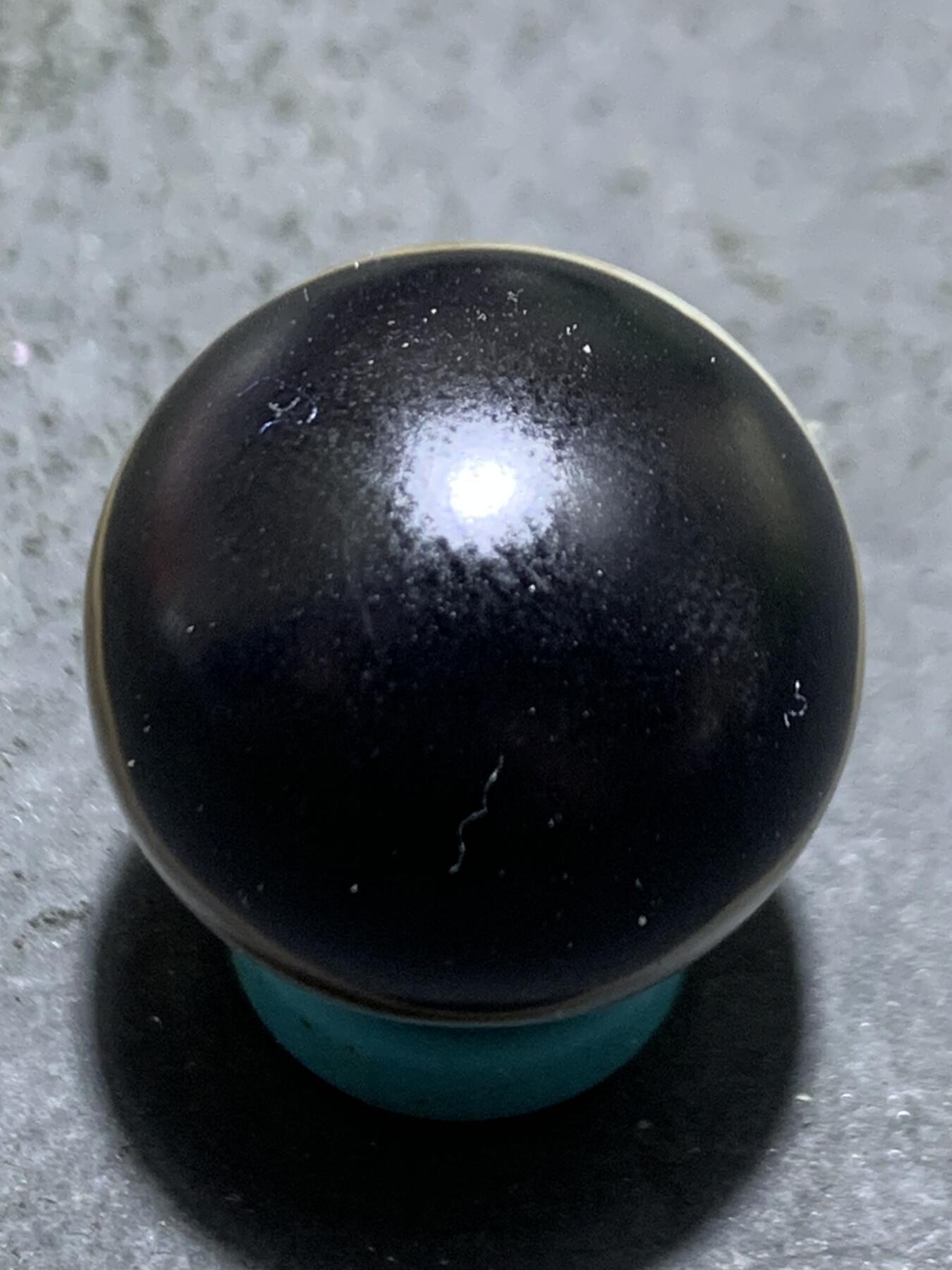 精品亚光药师玛瑙随形象形日月同辉圆珠一颗！