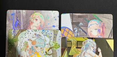 NO.25.5 好又多妹卡大赏，新店点关注不迷路！每周一站式配齐，方便凑单！（周6晚9点截拍，卖家送拍0抽成！） - 鸡腿卡牌 闻姬起舞02 4张 彩闪