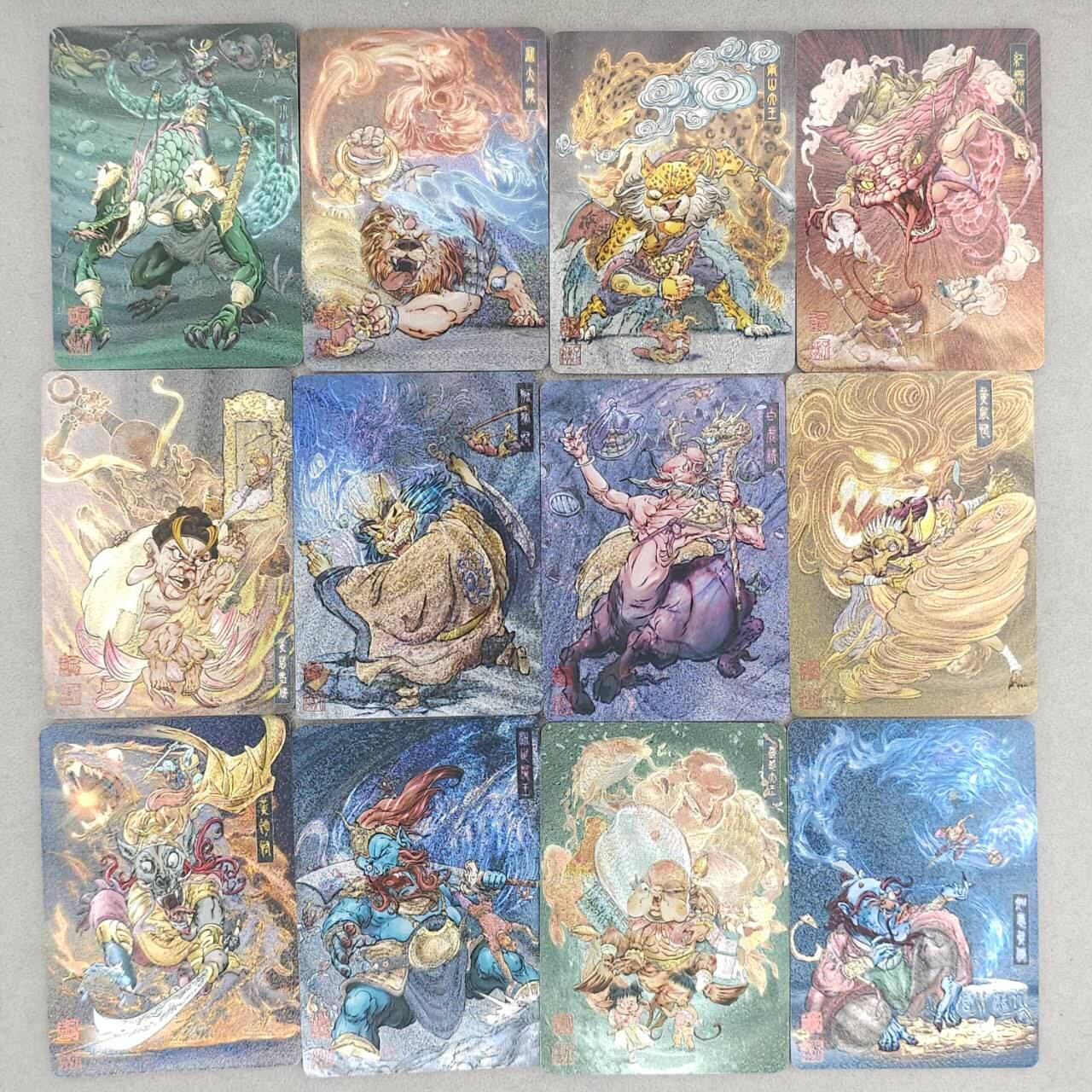 买就送PR！！龙虎卡牌-七六场（满200元包邮，无佣金，每周六结拍，欢迎送拍） 半粗12张 橙卡文化 你好妖怪 白眼看世界 - 西游故事