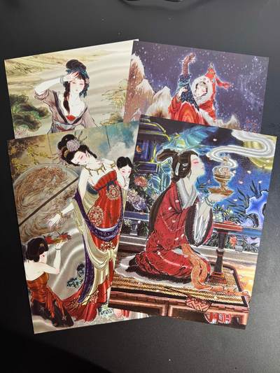 NO.25 好又多金牌大场，新年专场（下）马到成功，万事亨通！每周一站式配齐，方便凑单！（周6晚9点截拍，卖家送拍0抽成！） - 焱卡 彫仙 四大美女 带编粗闪A4大卡一套