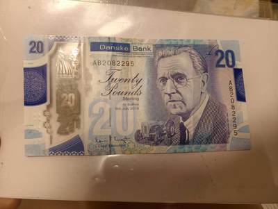 春节钱币瓷器清货捡漏拍场 - 北爱尔兰20镑如图