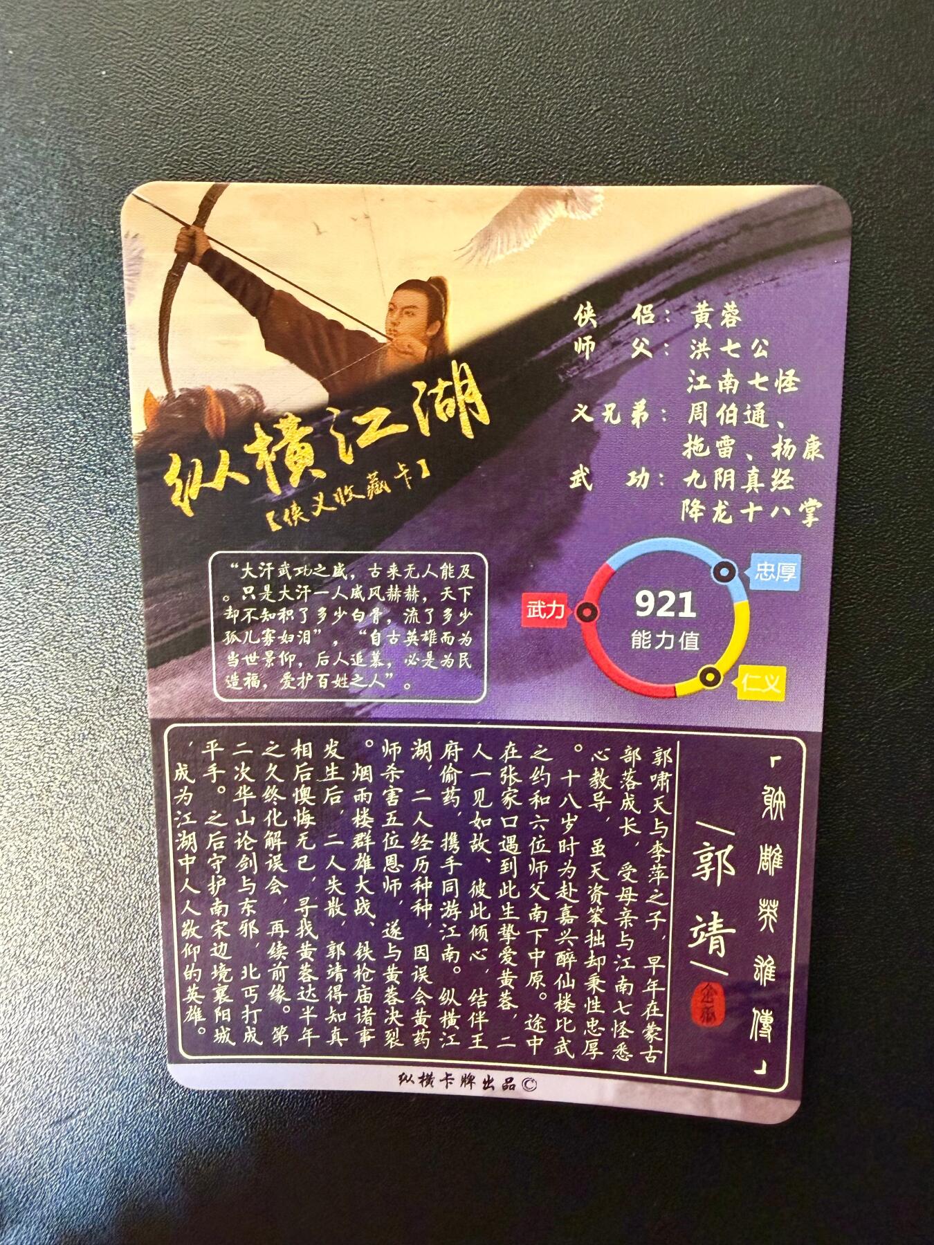 NO.25 好又多金牌大场，新年专场（下）马到成功，万事亨通！每周一站式配齐，方便凑单！（周6晚9点截拍，卖家送拍0抽成！） 【套卡】纵横江湖武侠原创之射雕英雄传全套(18张套卡+2张重置卡(黄药师和梅超风))，送制卡人江湖签名卡2张(一男一女)，精扣彩闪