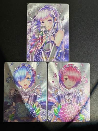 NO.25.5 好又多妹卡大赏，新店点关注不迷路！每周一站式配齐，方便凑单！（周6晚9点截拍，卖家送拍0抽成！） - 白花恋诗 RE0小套 3张 粗闪