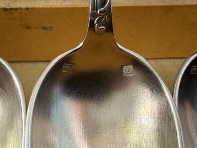 海外回流精品拍卖（五一专场） 法国回流老包银勺子（长14.6cm，合计重：172.5g，有款）