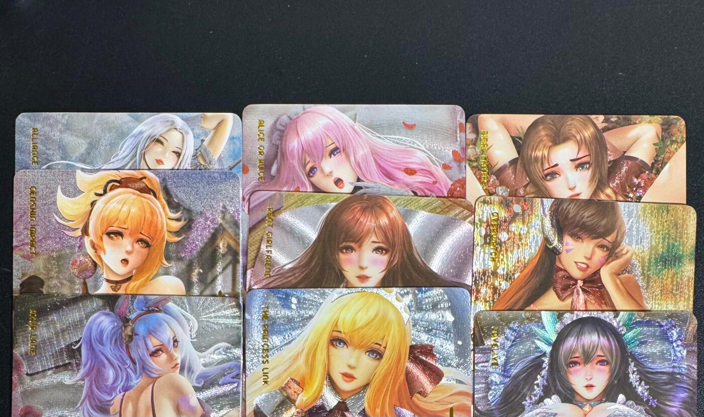 NO.25.5 好又多妹卡大赏，新店点关注不迷路！每周一站式配齐，方便凑单！（周6晚9点截拍，卖家送拍0抽成！） ACG美少女02 1套9张 粗闪