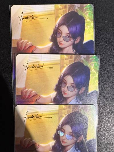 NO.25.5 好又多妹卡大赏，新店点关注不迷路！每周一站式配齐，方便凑单！（周6晚9点截拍，卖家送拍0抽成！） - 燎原卡牌X梦想家卡牌 双生表 结城千里 3渐变 彩闪