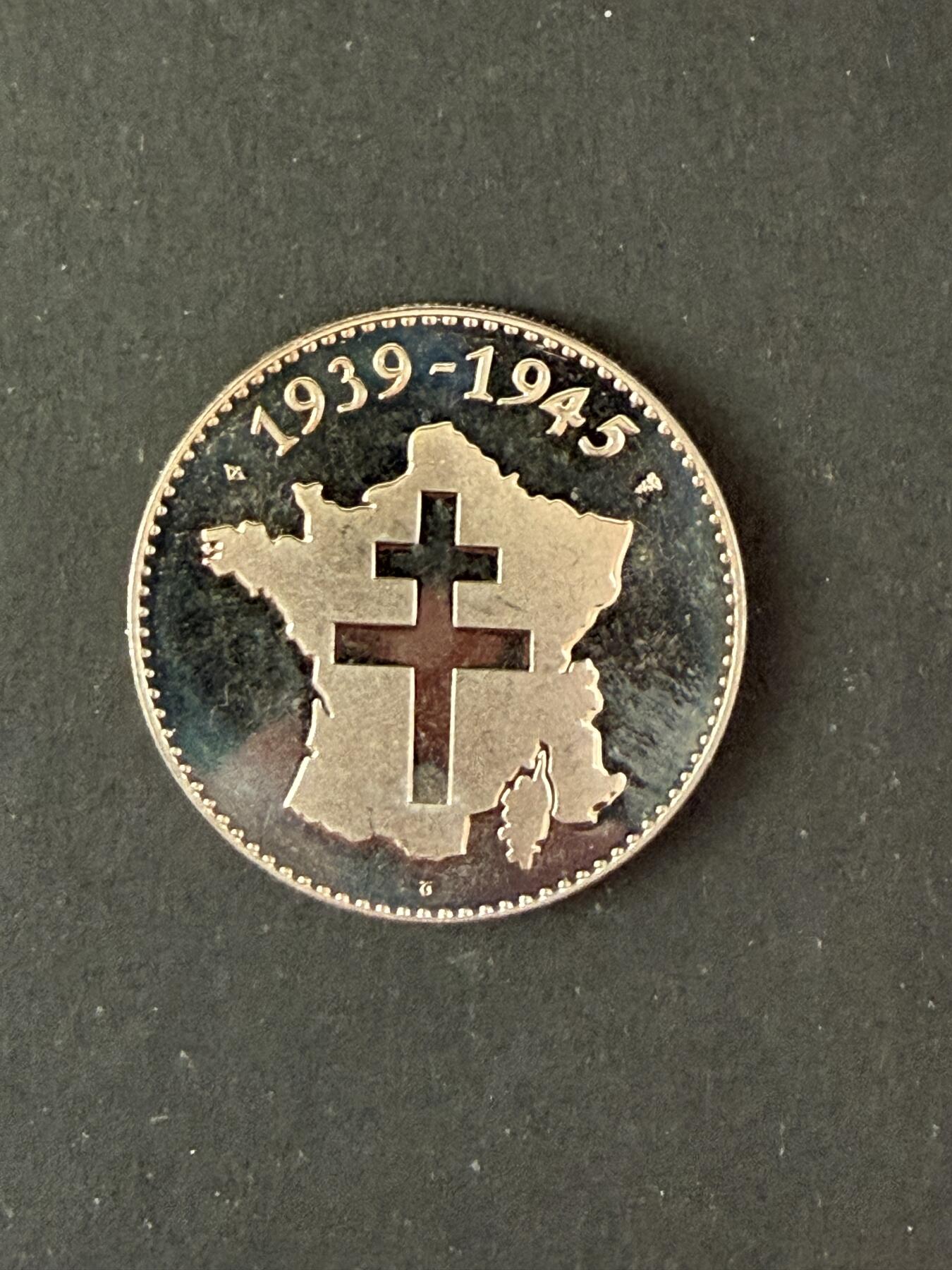 海外回流春节专场（三） 法国回流纪念章（4.1cm，31.1g）