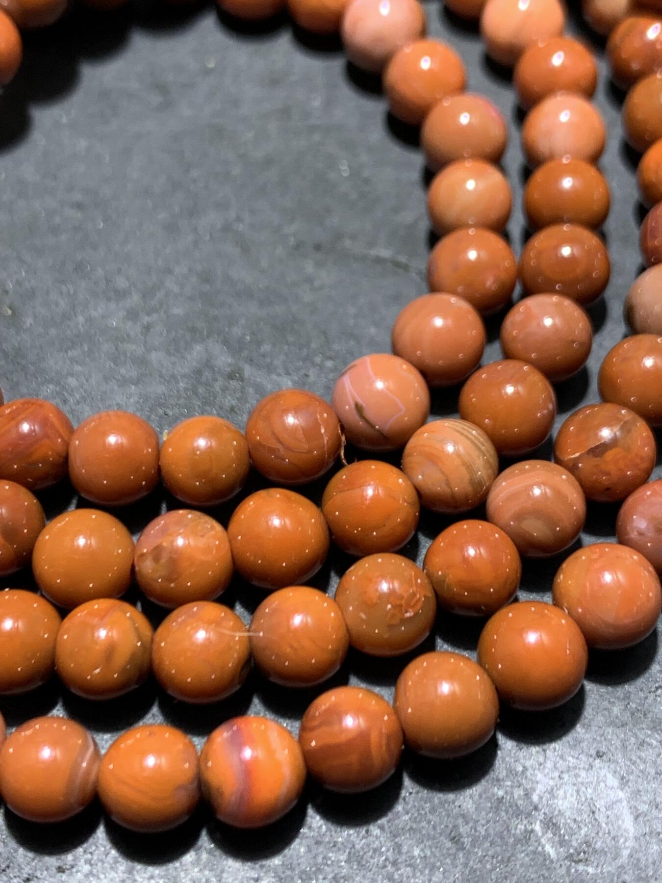 柿子红南红玛瑙多圈手串一条