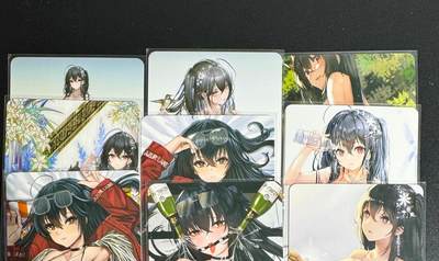 NO.25.5 好又多妹卡大赏，新店点关注不迷路！每周一站式配齐，方便凑单！（周6晚9点截拍，卖家送拍0抽成！） - 殿兔卡牌 艺术卡 碧蓝航线大凤 背面9拼，1套9张 普卡工艺