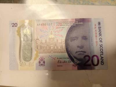 春节钱币瓷器清货捡漏拍场 - 苏格兰20镑如图