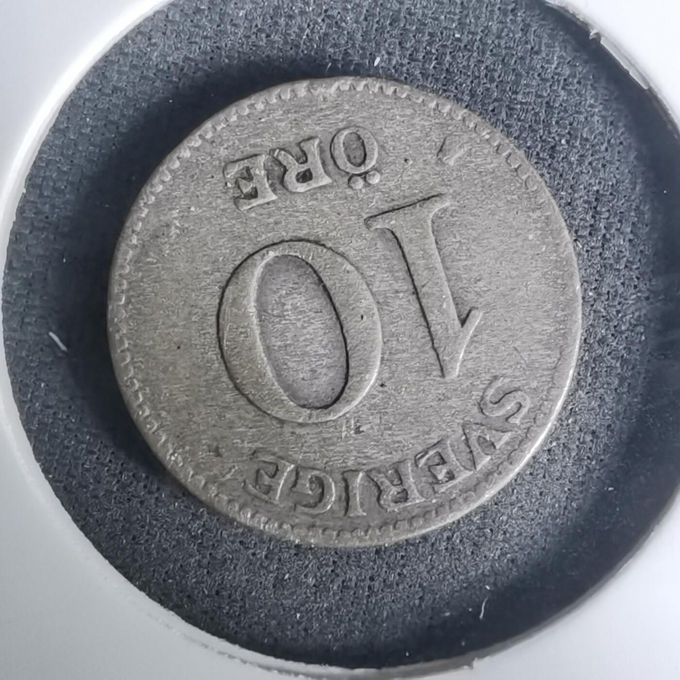 沼泽如烟--第1002场 瑞典1919年10欧尔银币