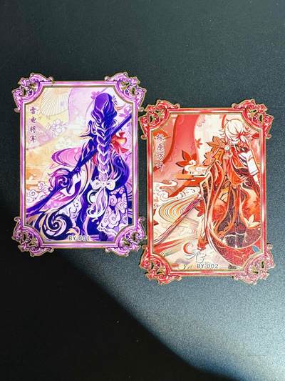 NO.25 好又多金牌大场，新年专场（上）一马当先，大吉大利！每周一站式配齐，方便凑单！（周5晚9点截拍，卖家送拍0抽成！） - 原神 金属卡 万叶与雷电将军 2张