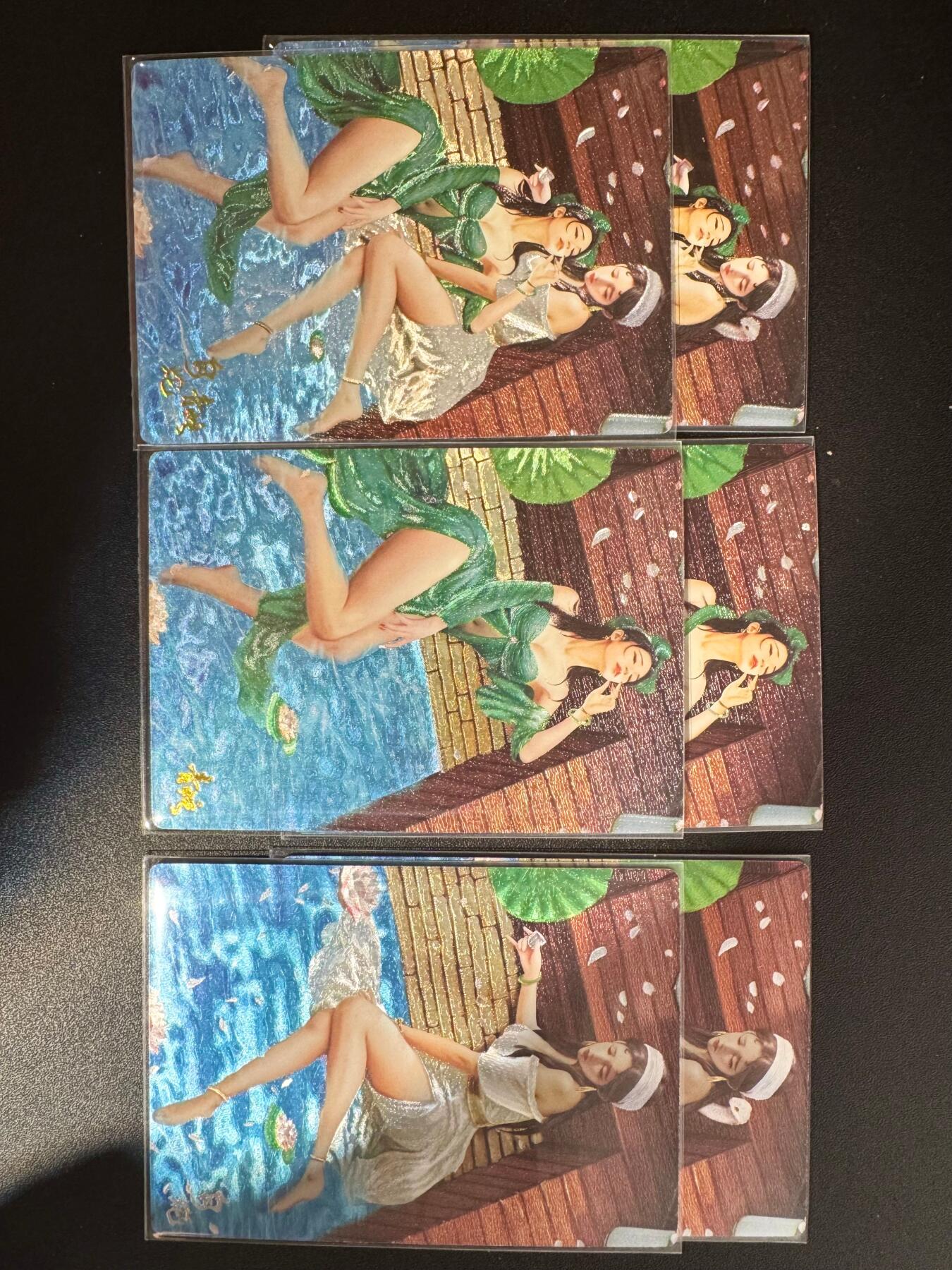 NO.25.5 好又多妹卡大赏，新店点关注不迷路！每周一站式配齐，方便凑单！（周6晚9点截拍，卖家送拍0抽成！） 奇点卡牌 白蛇+青蛇+合照 粗闪 双服饰6张