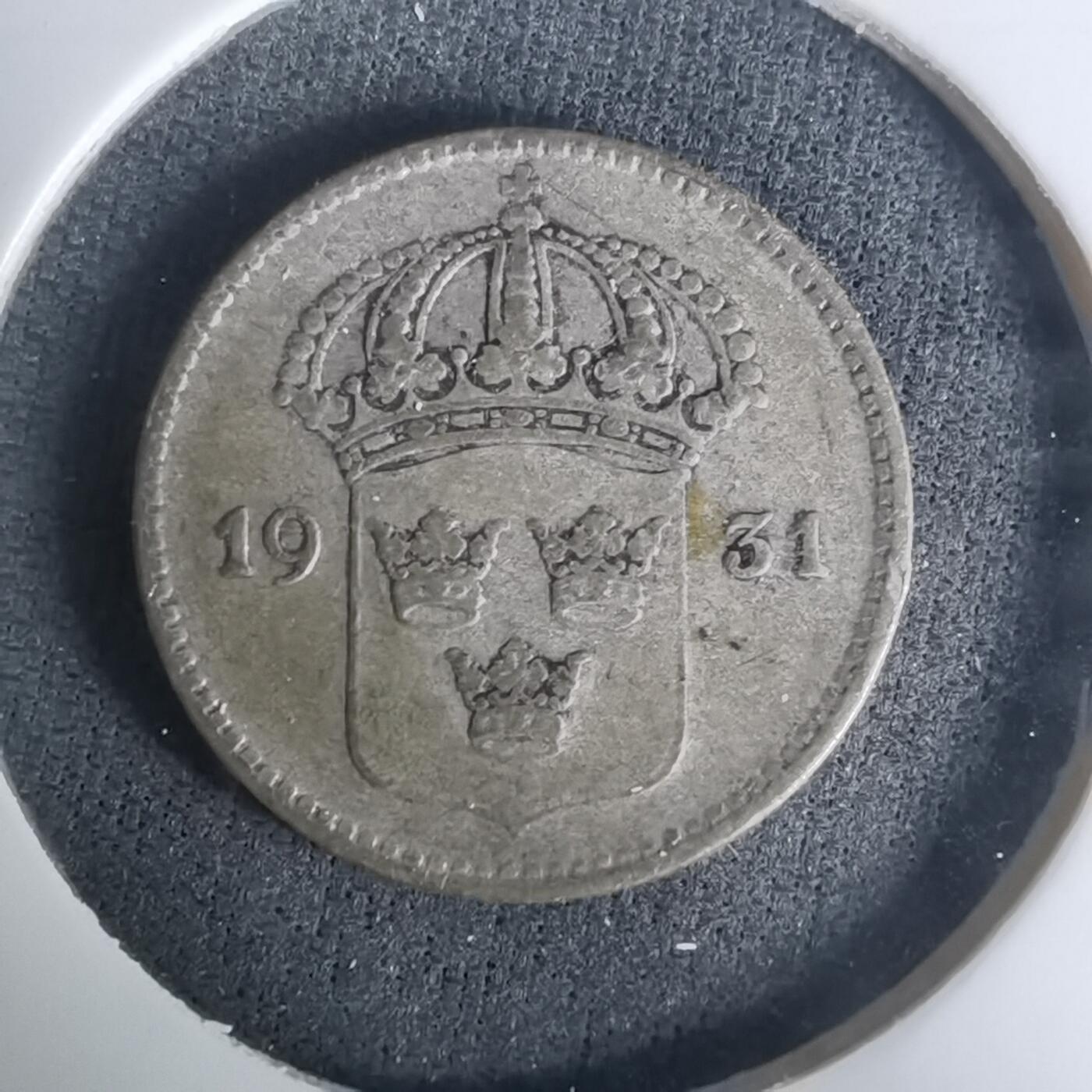 沼泽如烟--第1002场 瑞典1931年10欧尔银币