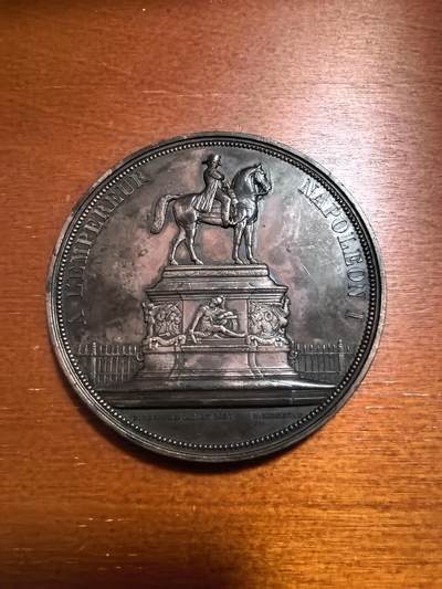 长老汇马年精选第十九场拍卖 拿破仑一世骑马大铜章，162.63克，70MM