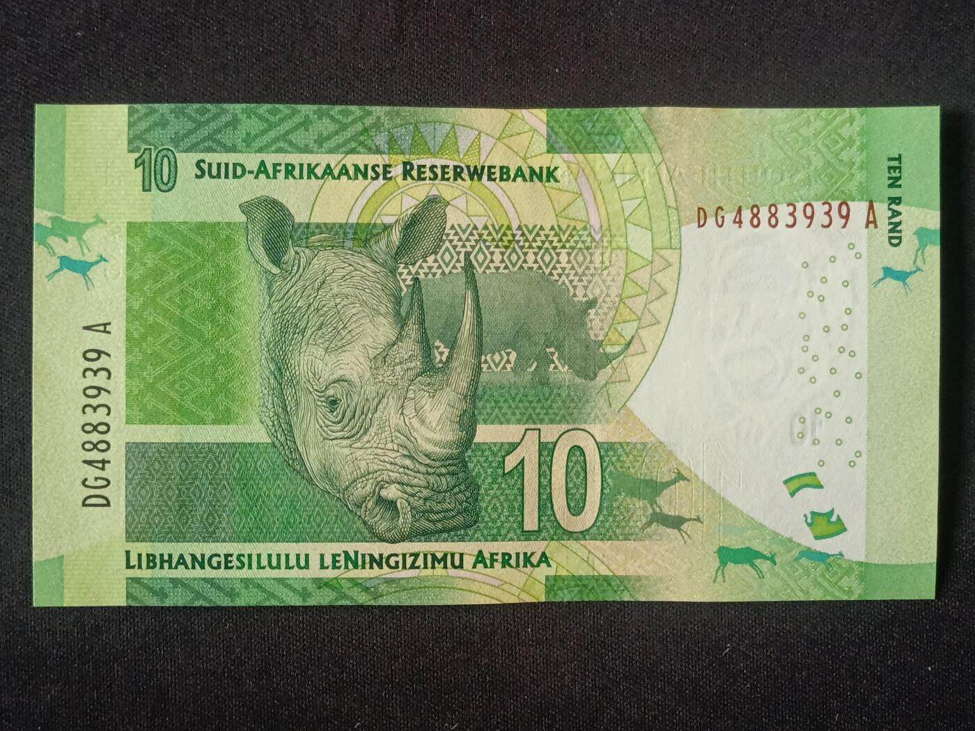 【游宝拍卖】丙午马年第5期 南非-10兰特【曼德拉版 全新UNC】