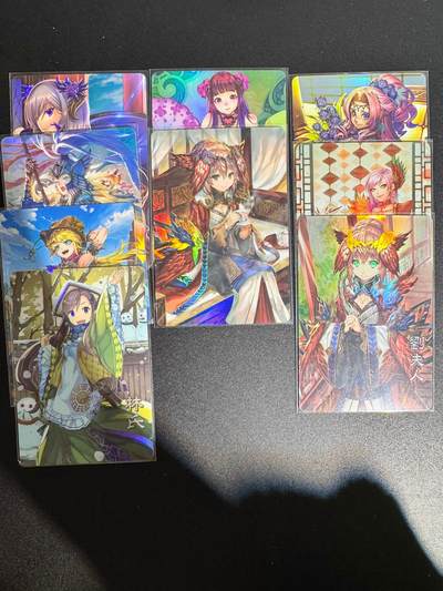 NO.25.5 好又多妹卡大赏，新店点关注不迷路！每周一站式配齐，方便凑单！（周6晚9点截拍，卖家送拍0抽成！） - 疾风卡牌 三国美女02 1套9张 彩闪