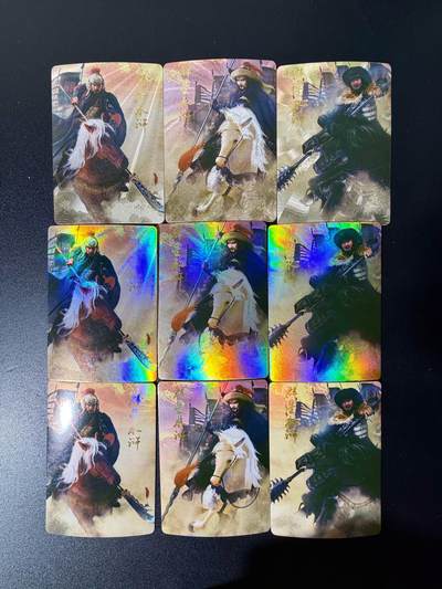 NO.25 好又多金牌大场，新年专场（下）马到成功，万事亨通！每周一站式配齐，方便凑单！（周6晚9点截拍，卖家送拍0抽成！） - 水浒 名场面(林冲秦明大战关胜)三拼三工艺(粗闪 遮光彩闪 精扣彩闪)9张1组