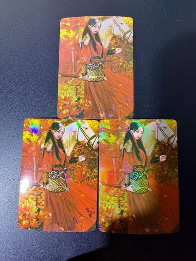 NO.25 好又多金牌大场，新年专场（下）马到成功，万事亨通！每周一站式配齐，方便凑单！（周6晚9点截拍，卖家送拍0抽成！） - 水浒 红衣牵马扈三娘三工艺(粗闪 遮光彩闪 精扣彩闪)3张1组