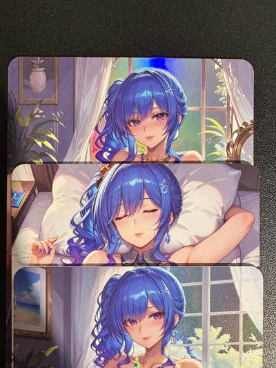 NO.25.5 好又多妹卡大赏，新店点关注不迷路！每周一站式配齐，方便凑单！（周6晚9点截拍，卖家送拍0抽成！） - 绘天阁卡牌（次元鉴赏） 艺术卡 圣路易斯小套 3张 彩闪