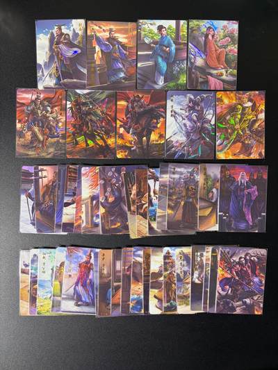 NO.25 好又多金牌大场，新年专场（上）一马当先，大吉大利！每周一站式配齐，方便凑单！（周5晚9点截拍，卖家送拍0抽成！） - 【套卡】百里卡牌 傲世三国 彩闪 43张 已拆套膜