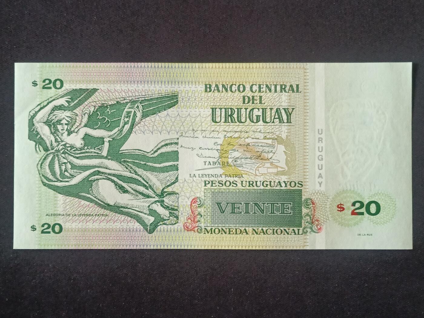 【游宝拍卖】丙午马年第5期 乌拉圭-20比索【2011年 全新UNC-】