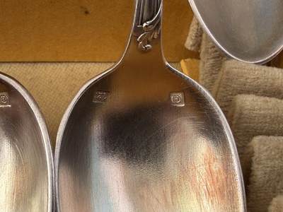 海外回流精品拍卖（五一专场） 法国回流老包银勺子（长14.6cm，合计重：172.5g，有款）