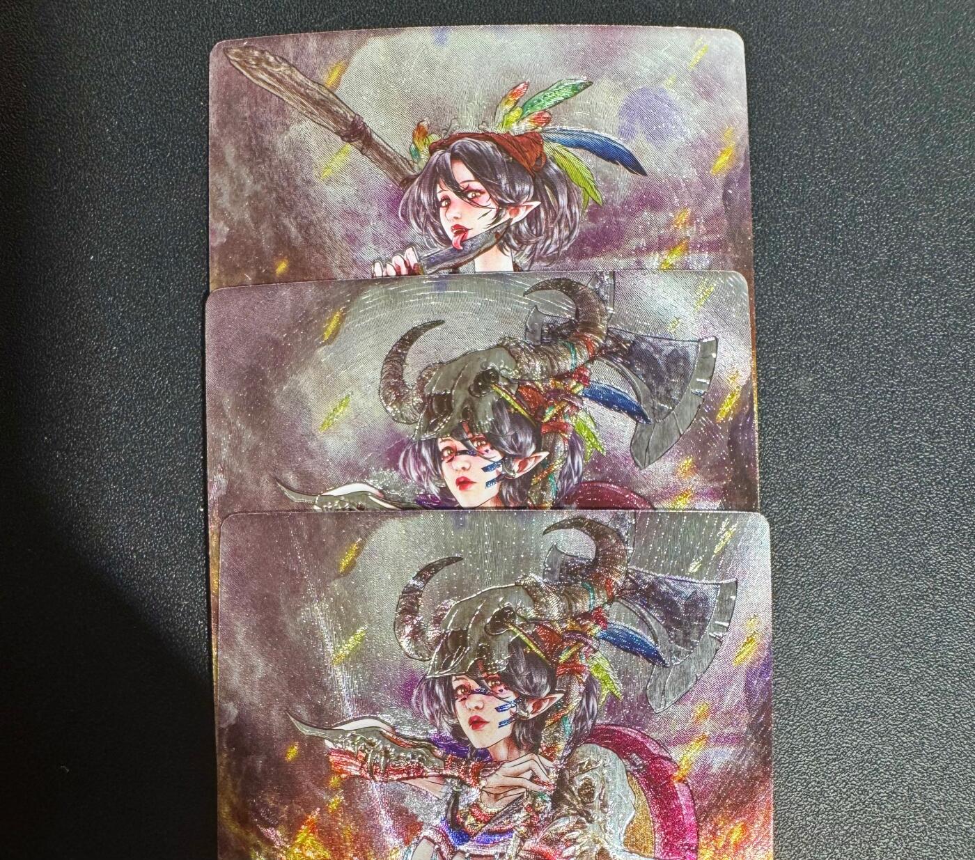 NO.25.5 好又多妹卡大赏，新店点关注不迷路！每周一站式配齐，方便凑单！（周6晚9点截拍，卖家送拍0抽成！） 卡玩帕克 象弈姬-卒-三渐变 粗闪