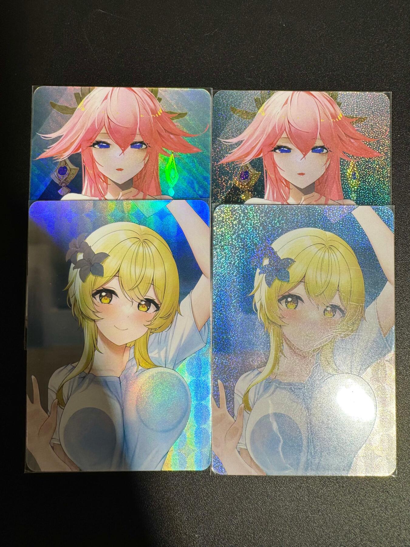 NO.25.5 好又多妹卡大赏，新店点关注不迷路！每周一站式配齐，方便凑单！（周6晚9点截拍，卖家送拍0抽成！） 原神 荧+八重神子 2角色2工艺 共4张