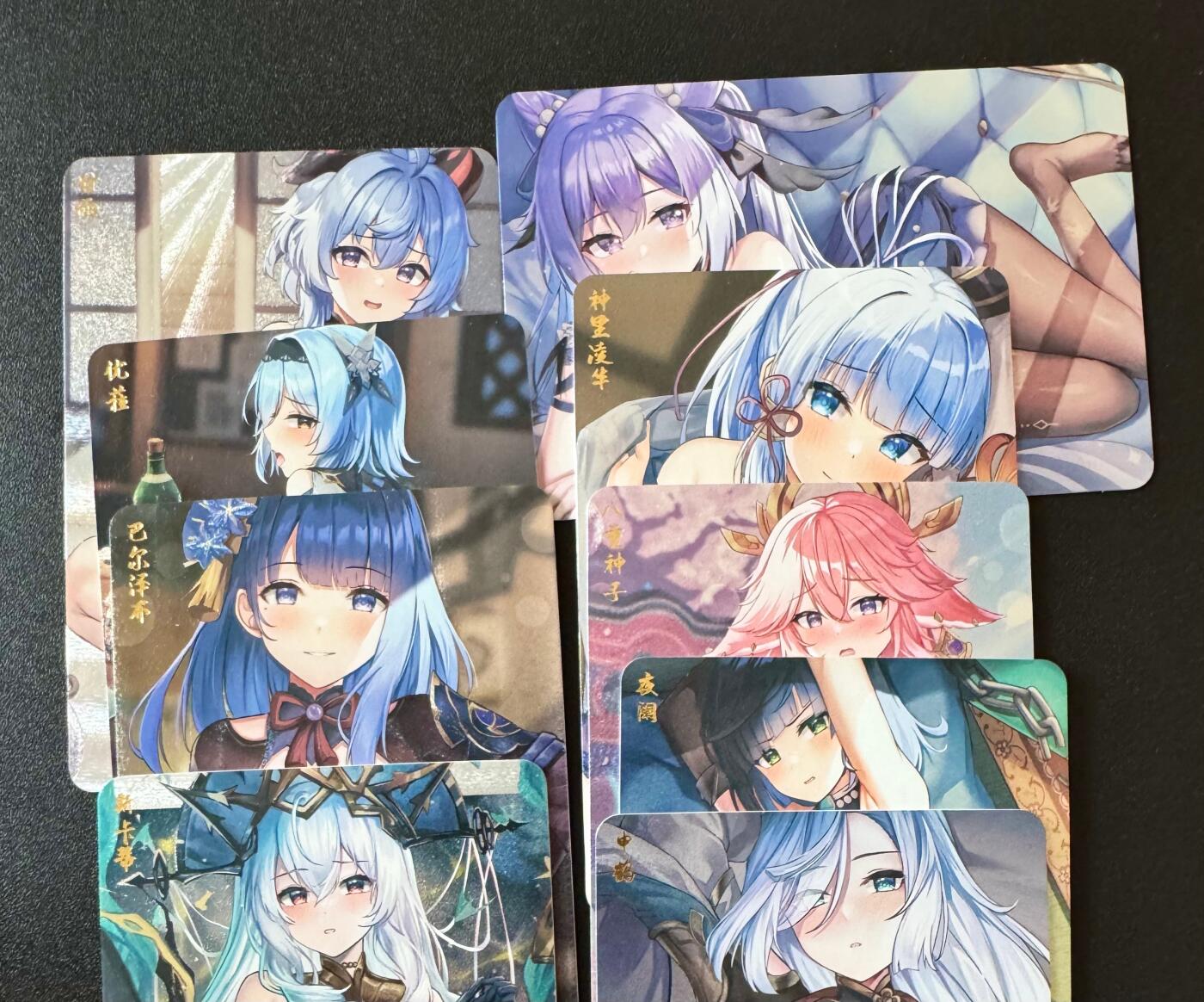 NO.25.5 好又多妹卡大赏，新店点关注不迷路！每周一站式配齐，方便凑单！（周6晚9点截拍，卖家送拍0抽成！） 原神 艺术卡 9张 粗闪