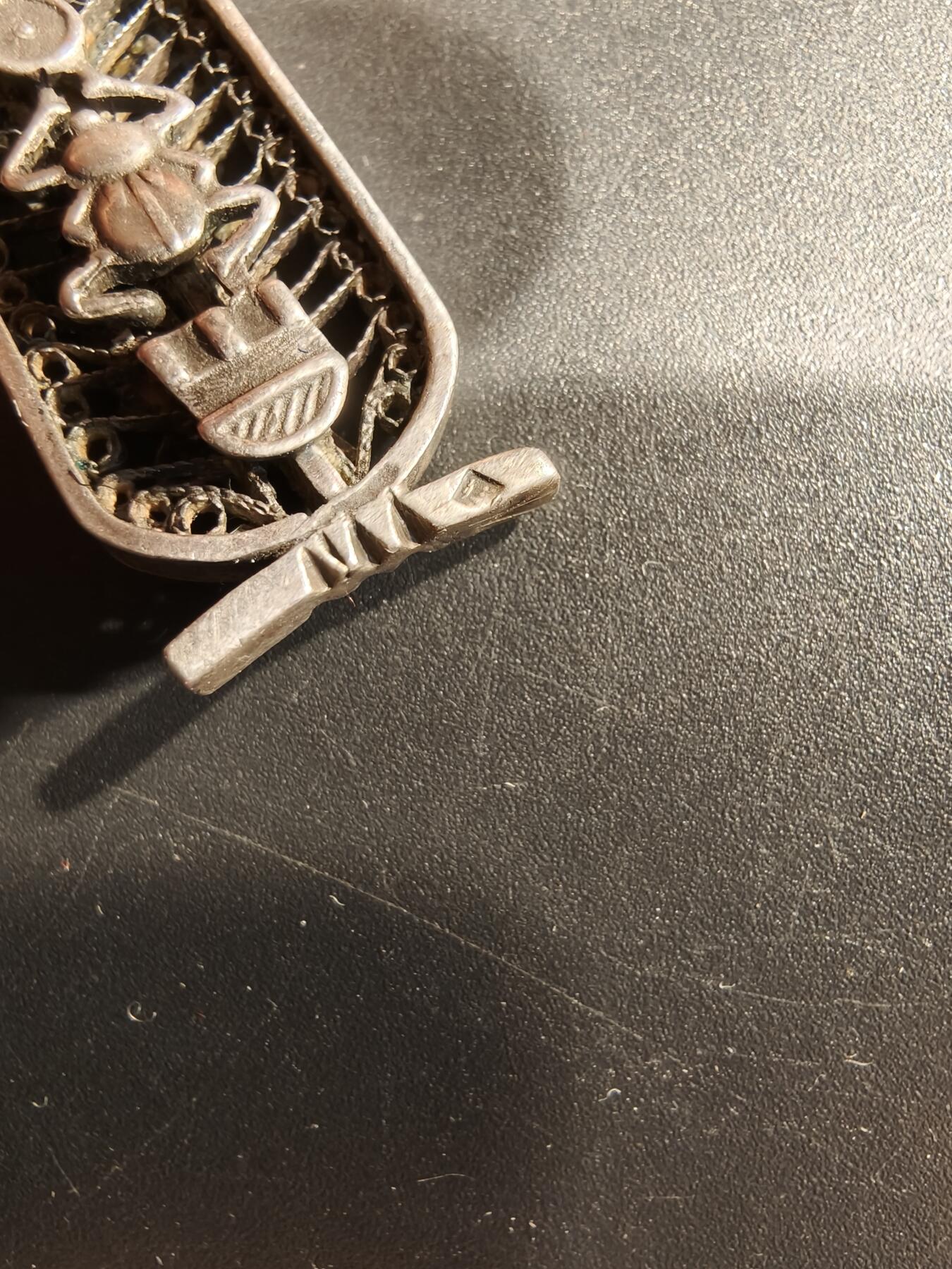 老王徽章第184期 埃及风格925银项链挂坠    8.2g