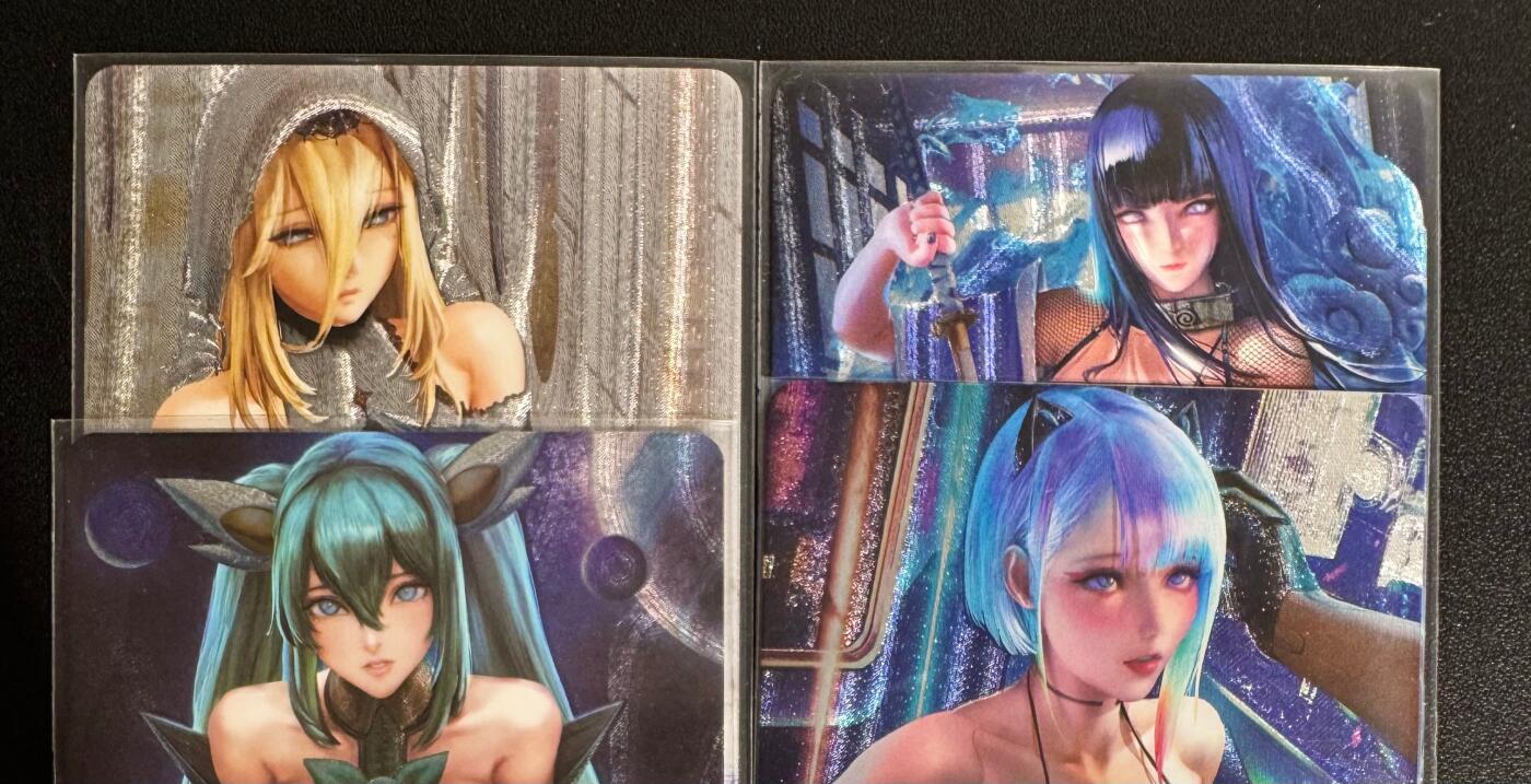 NO.25.5 好又多妹卡大赏，新店点关注不迷路！每周一站式配齐，方便凑单！（周6晚9点截拍，卖家送拍0抽成！） 五月卡牌 ACG美少女 4张 粗闪