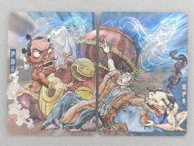 买就送PR！！龙虎卡牌-七六场（满200元包邮，无佣金，每周六结拍，欢迎送拍） - 半粗2张 橙卡文化 你好妖怪 白眼看世界 - 伶俐虫&精细鬼