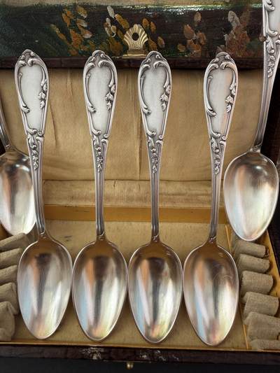 海外回流精品拍卖（五一专场） 法国回流老包银勺子（长14.6cm，合计重：172.5g，有款）