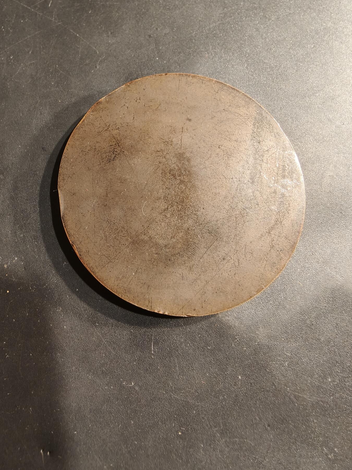 老王徽章第184期 法国拉封丹寓言故事“青蛙求王”大铜章    维尔农大师作品      直径58mm     重量95g