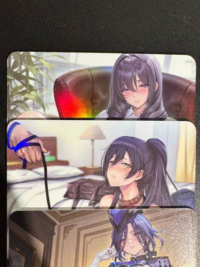 NO.25.5 好又多妹卡大赏，新店点关注不迷路！每周一站式配齐，方便凑单！（周6晚9点截拍，卖家送拍0抽成！） - 绘天阁卡牌（次元鉴赏） 艺术卡 美少女小套 3张 彩闪