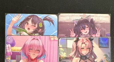 NO.25.5 好又多妹卡大赏，新店点关注不迷路！每周一站式配齐，方便凑单！（周6晚9点截拍，卖家送拍0抽成！） - 绘天阁 艺术卡 大雷少女 4张 彩闪