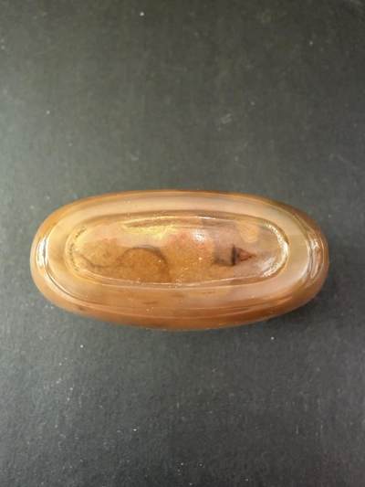 海外回流精品拍卖（五一专场） 精品-法国回流清代玛瑙铺首鼻烟壶（温润，器型大，高6.2cn，品相好）