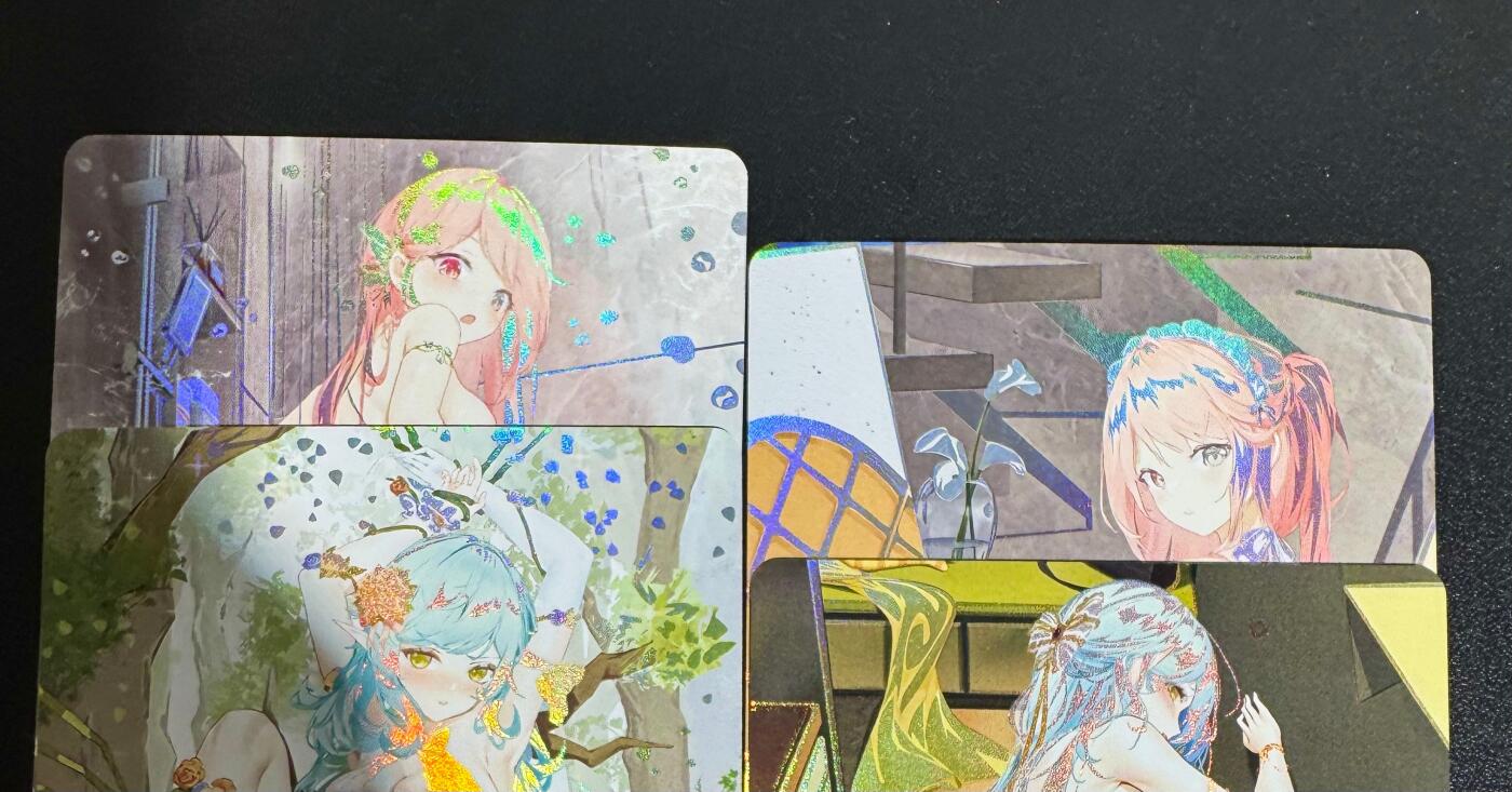 NO.25.5 好又多妹卡大赏，新店点关注不迷路！每周一站式配齐，方便凑单！（周6晚9点截拍，卖家送拍0抽成！） 鸡腿卡牌 闻姬起舞03 4张 彩闪