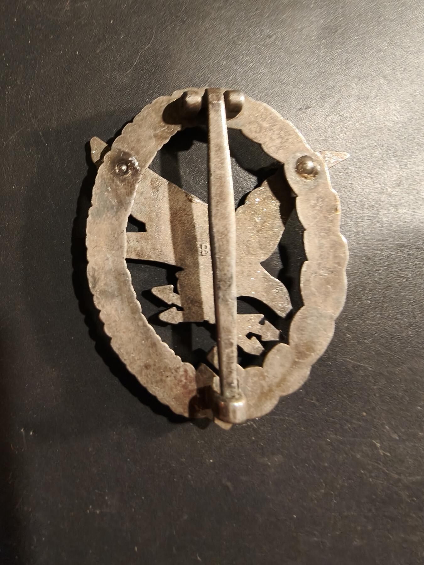 老王徽章第184期 德三空军通信员/机枪手奖章   后造