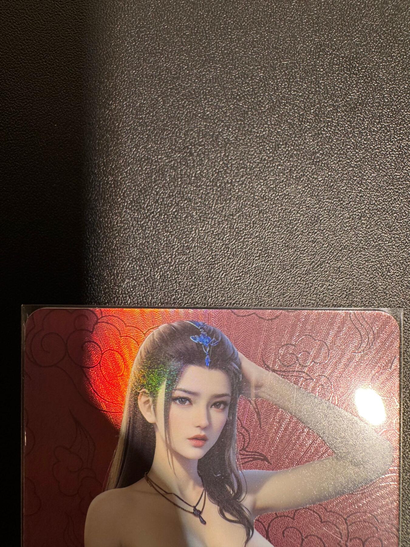 NO.25.5 好又多妹卡大赏，新店点关注不迷路！每周一站式配齐，方便凑单！（周6晚9点截拍，卖家送拍0抽成！） 嘎嘎鸭卡牌 红底满赠卡 艺术卡 有琴玄雅 1张 彩闪