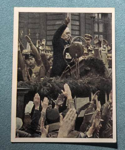 号角文化祝福各位藏友春节大吉马年入好藏 盛世勋华——号角文化勋章邮票专场拍卖第306期    - 德国（1939）系列宣传卡片 为第三帝国而战 兴登堡向青年发表讲话