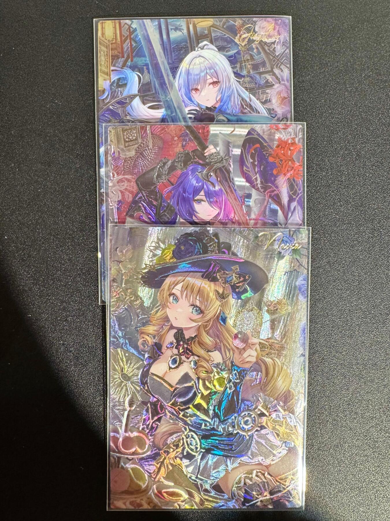 NO.25.5 好又多妹卡大赏，新店点关注不迷路！每周一站式配齐，方便凑单！（周6晚9点截拍，卖家送拍0抽成！） 藏无缺卡牌 原神其中一弹 3张 粗闪