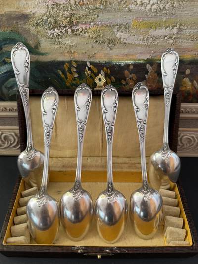 海外回流精品拍卖（五一专场） 法国回流老包银勺子（长14.6cm，合计重：172.5g，有款）