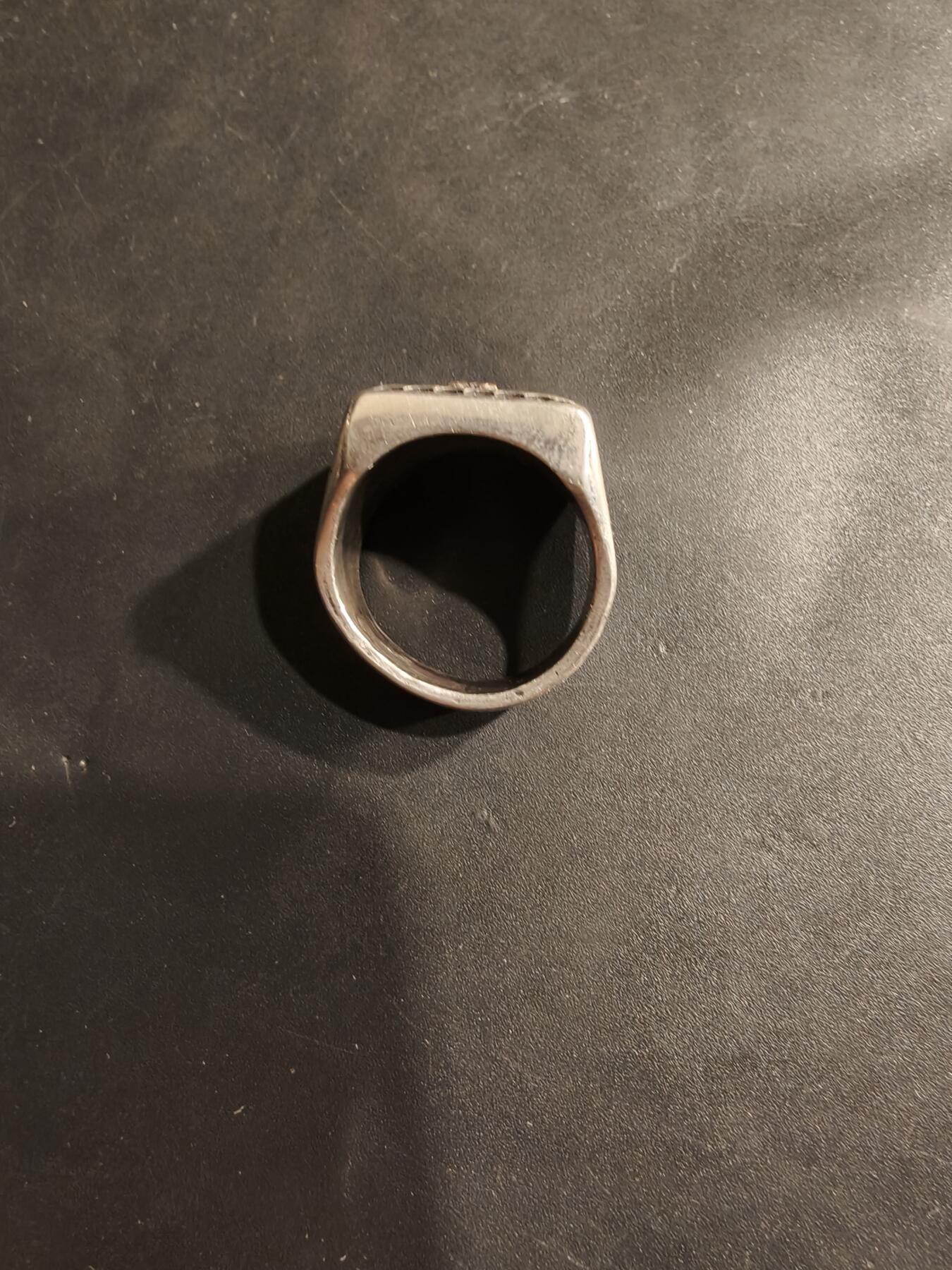 老王徽章第184期 法国银戒指    螃蟹银标    18.1g